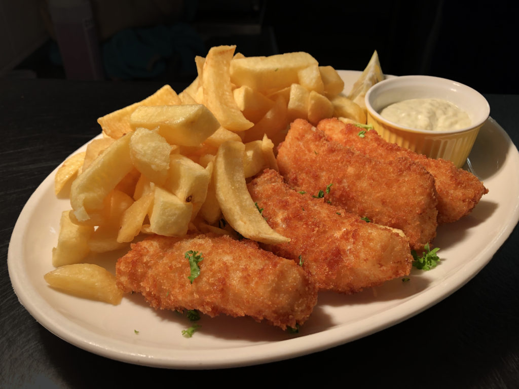 Breaded Cod Goujons with Homemade Chips